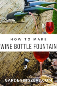 Wine bottle fountain 