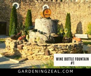 wine bottle fountain
