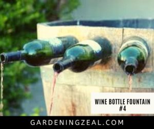 wine bottle fountain