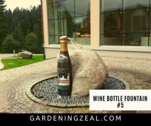 wine bottle fountain